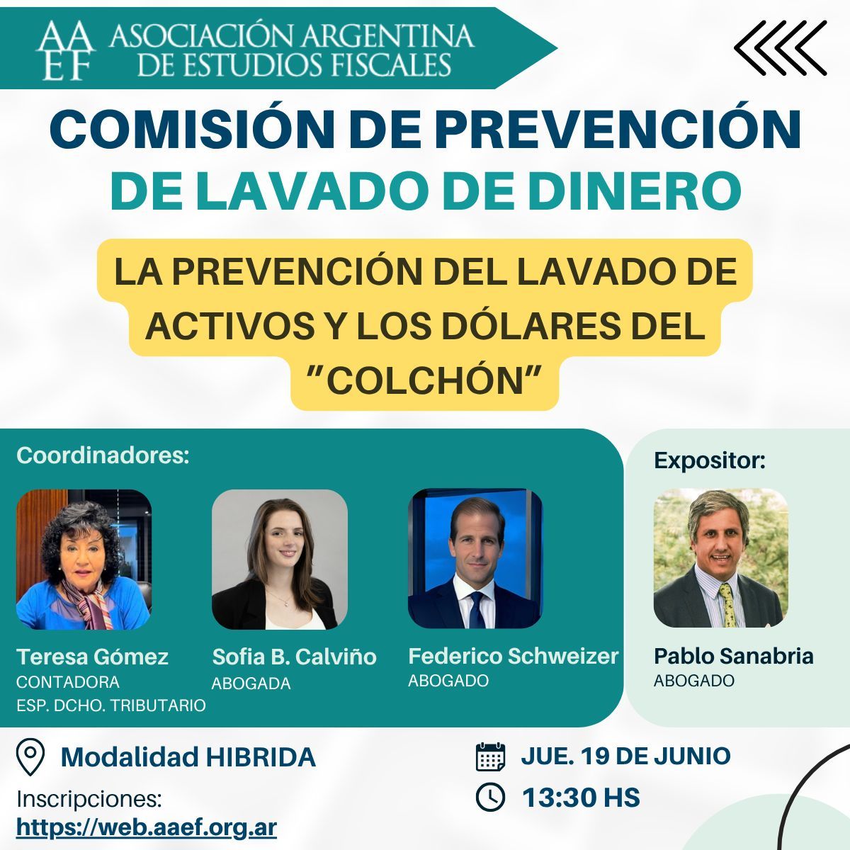 Aaef Pablo D. Sanabria participó en la Comisión de Lavado de Activos de la ...